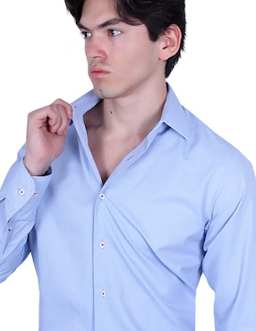 Camisa de vestir Parllieni manga larga para hombre