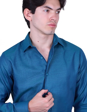 Camisa de vestir Parllieni manga larga para hombre