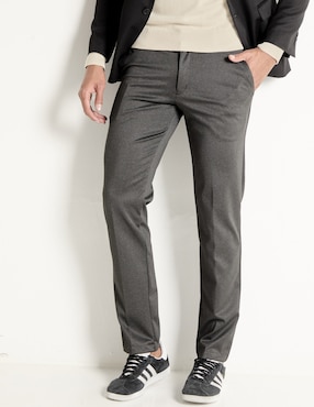 Pantalón recto Contempo de algodón para hombre