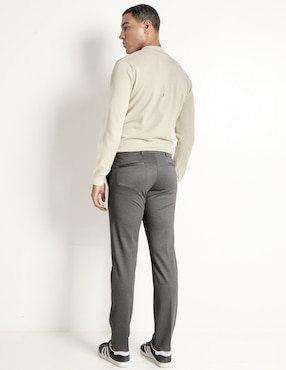 Pantalón recto Contempo de algodón para hombre