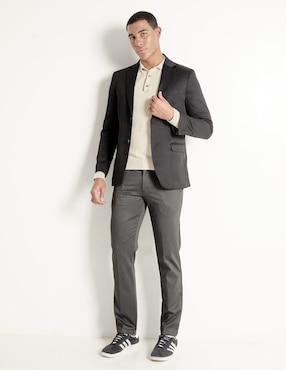 Pantalón recto Contempo de algodón para hombre