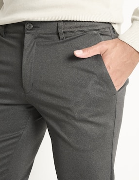 Pantalón recto Contempo de algodón para hombre