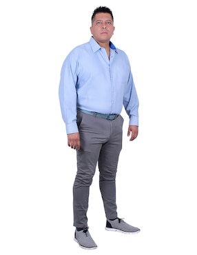 Camisa de vestir Parllieni manga larga para hombre
