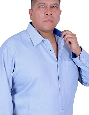 Camisa de vestir Parllieni manga larga para hombre