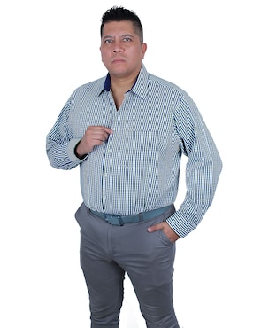 Camisa de vestir Parllieni manga larga para hombre