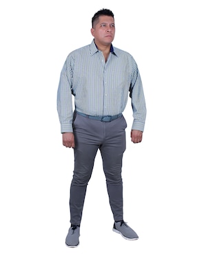 Camisa de vestir Parllieni manga larga para hombre