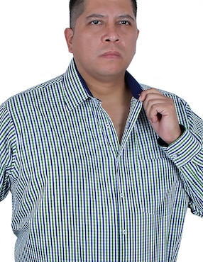 Camisa de vestir Parllieni manga larga para hombre