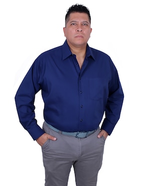 Camisa de vestir Parllieni manga larga para hombre