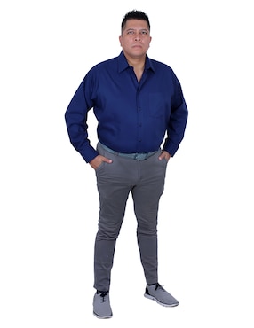 Camisa de vestir Parllieni manga larga para hombre