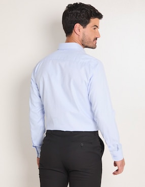 Camisa de vestir Parllieni de algodón manga larga para hombre