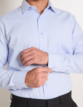 Camisa de vestir Parllieni de algodón manga larga para hombre