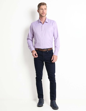Camisa de vestir Parllieni manga larga para hombre