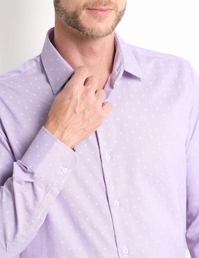 Camisa de vestir Parllieni manga larga para hombre