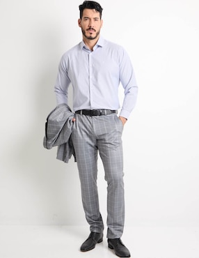 Camisa de vestir Pierre Cardin manga larga para hombre
