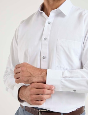 Camisa de vestir Pierre Cardin manga larga para hombre