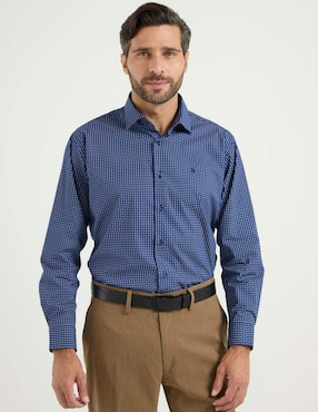 Camisa de vestir Pierre Cardin de algodón manga larga para hombre