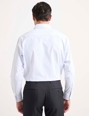 Camisa de vestir Pierre Cardin manga larga para hombre
