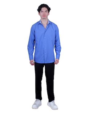 Camisa formal Parllieni manga larga para hombre
