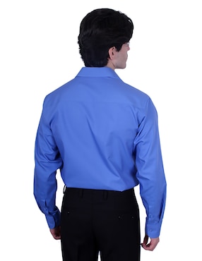 Camisa formal Parllieni manga larga para hombre