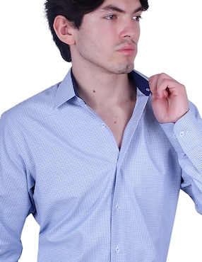 Camisa formal Parllieni manga larga para hombre