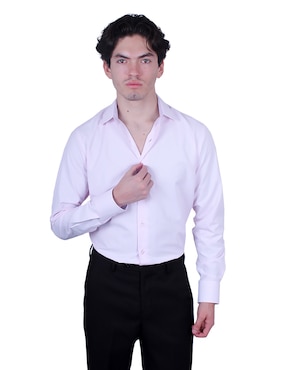 Camisa formal Parllieni manga larga para hombre