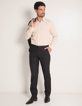 Camisa de vestir Parllieni de algodón manga larga para hombre