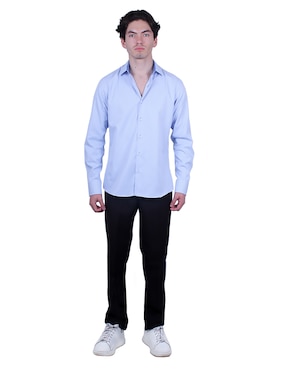 Camisa formal Parllieni manga larga para hombre