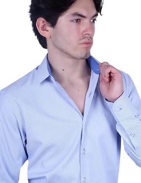 Camisa formal Parllieni manga larga para hombre