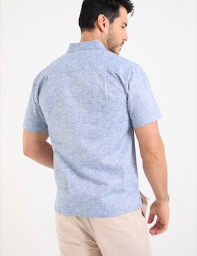 Camisa casual Gianfranco Dunna de algodón manga corta para hombre