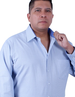 Camisa de vestir Parllieni manga larga para hombre
