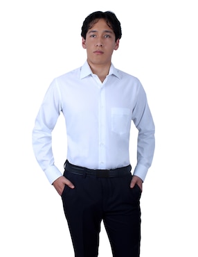 Camisa de vestir Parllieni manga larga para hombre