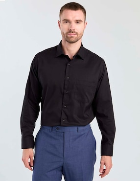 Camisa business casual Parllieni manga larga para hombre
