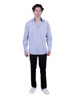 Camisa formal Parllieni manga larga para hombre