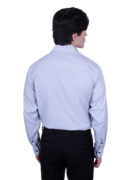 Camisa formal Parllieni manga larga para hombre
