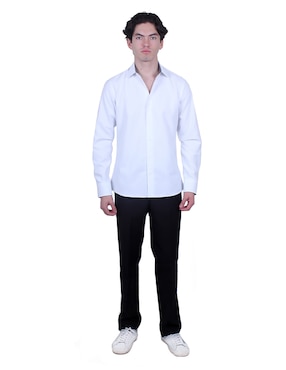 Camisa formal Parllieni manga larga para hombre