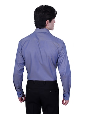 Camisa formal Parllieni manga larga para hombre