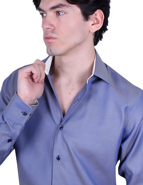 Camisa formal Parllieni manga larga para hombre