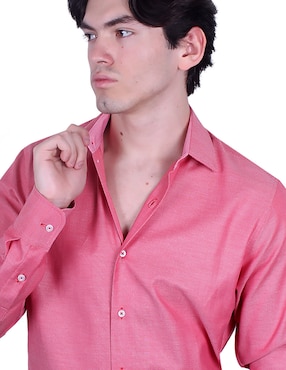 Camisa formal Parllieni manga larga para hombre