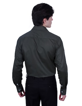 Camisa formal Parllieni manga larga para hombre