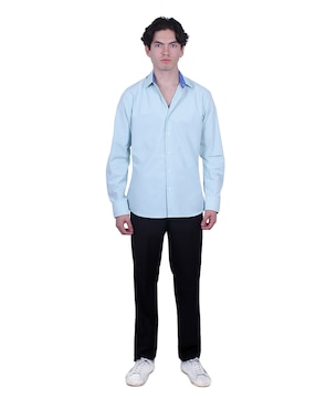 Camisa formal Parllieni manga larga para hombre