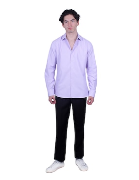 Camisa formal Parllieni manga larga para hombre
