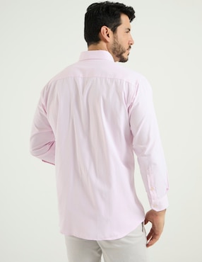 Camisa casual Pierre Cardin de algodón manga larga para hombre