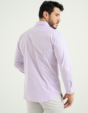 Camisa de vestir Pierre Cardin de algodón manga larga para hombre
