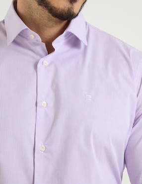 Camisa de vestir Pierre Cardin de algodón manga larga para hombre