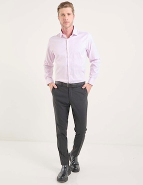 Camisa de vestir Pierre Cardin manga larga para hombre