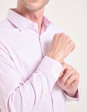 Camisa de vestir Pierre Cardin manga larga para hombre