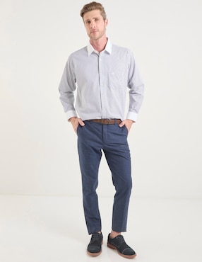 Camisa de vestir Pierre Cardin manga larga para hombre