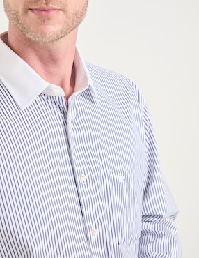 Camisa de vestir Pierre Cardin manga larga para hombre
