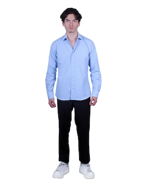 Camisa formal Parllieni manga larga para hombre