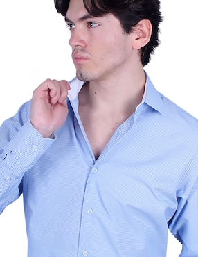 Camisa formal Parllieni manga larga para hombre